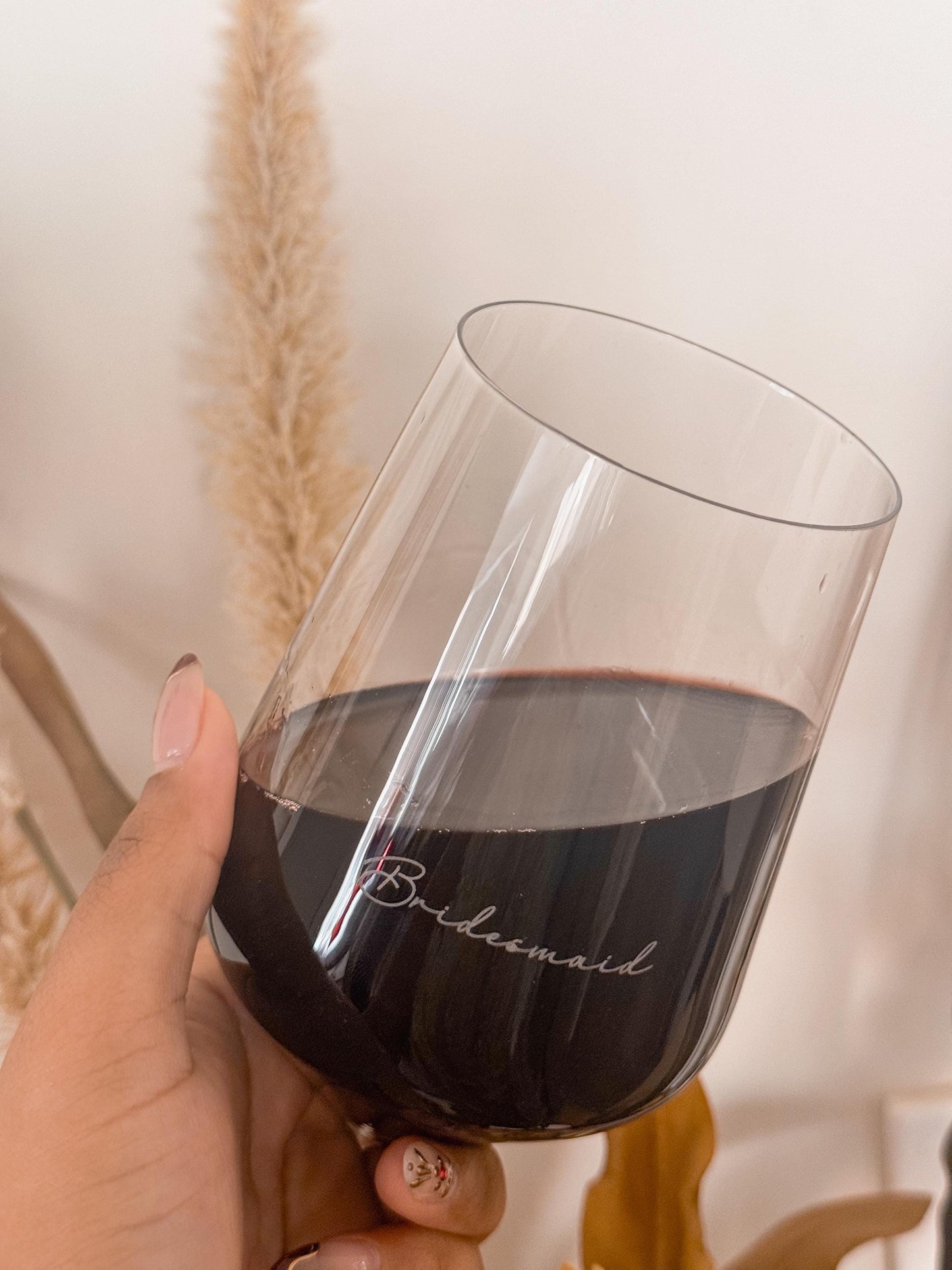 Personalised Laser Engraved wine glasses