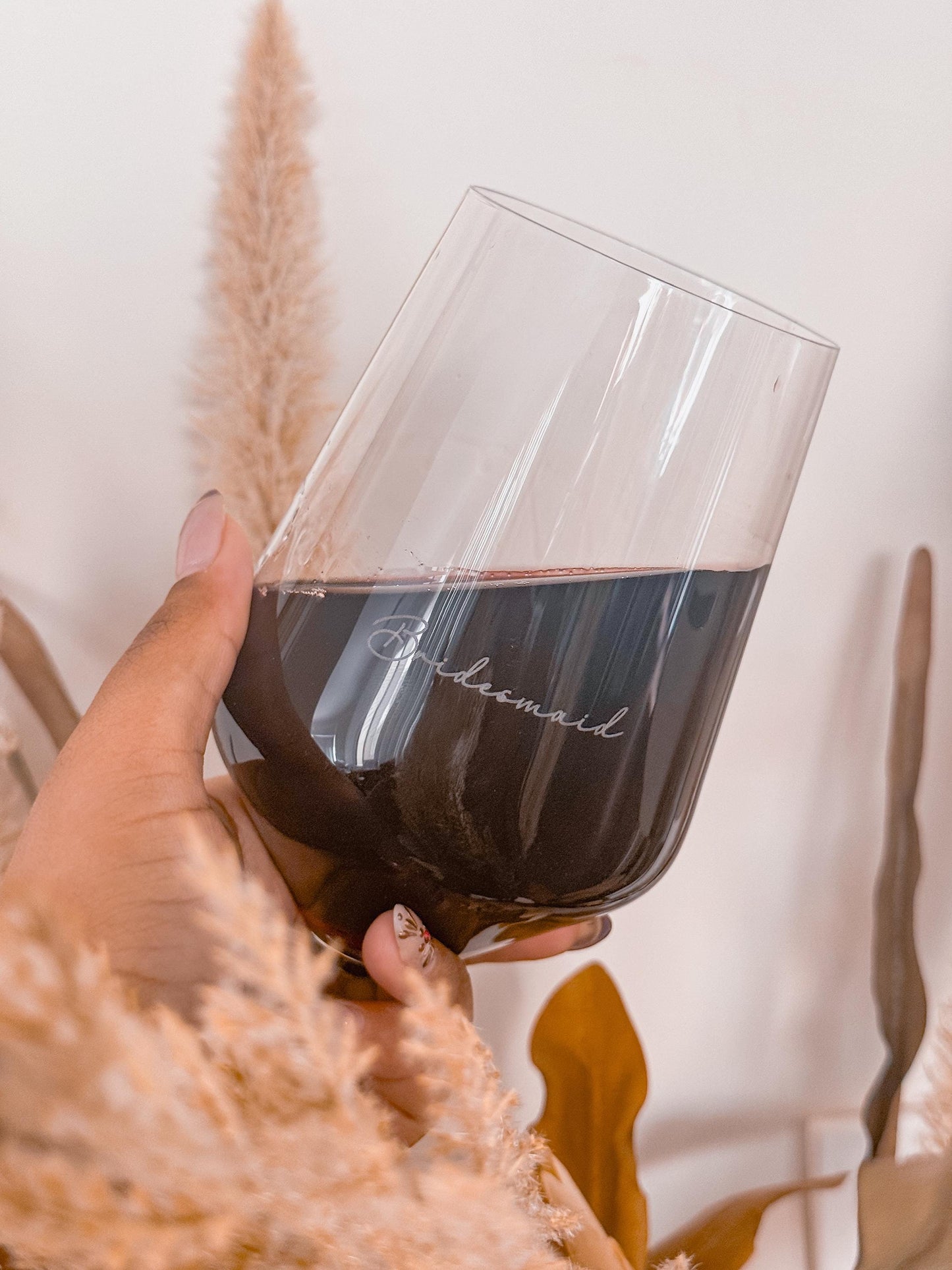 Personalised Laser Engraved wine glasses